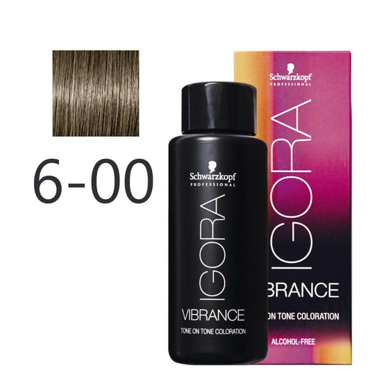 Schwarzkopf - Tonalizador Igora Vibrance 6-00 Rubio Oscuro Natural Intenso 60 ml