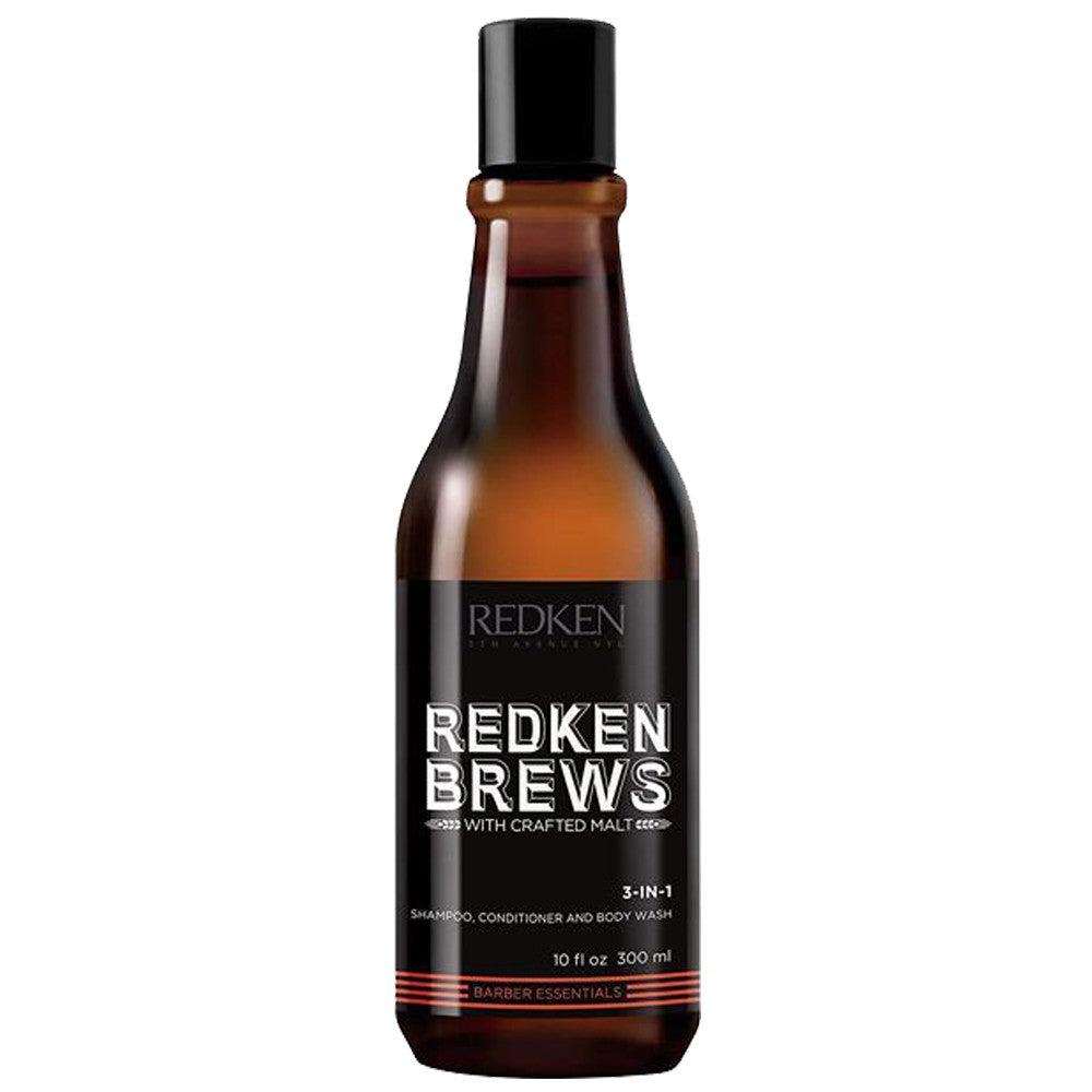 Redken - Champú-Acondicionador 3 en 1 Brews 300 ml