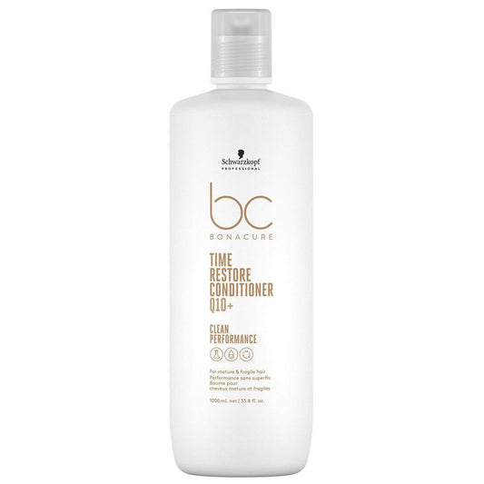 Schwarzkopf - Acondicionador Antiedad BC Bonacure Clean Q10+ Time Restore 1000 ml