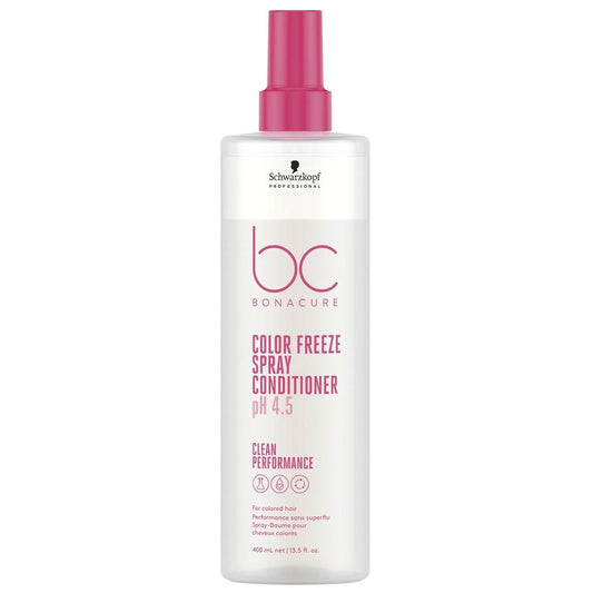 Schwarzkopf - Spray Acondicionador para Cabello Teñido ph 4.5 BC Bonacure Clean Color Freeze 400 ml