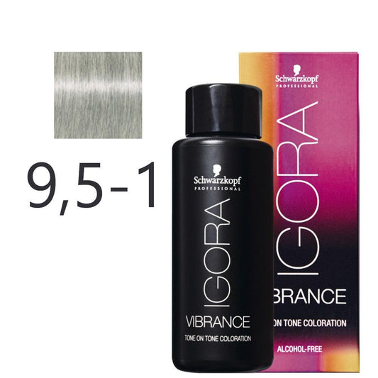 Schwarzkopf - Matizador Igora Vibrance 9,5-1 Pastel Ceniza 60 ml