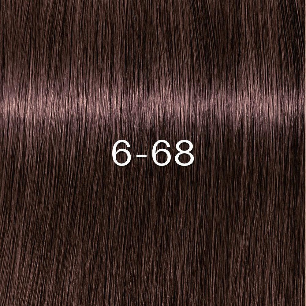 Schwarzkopf - Tinte sin Amoniaco Igora Zero AMM 6-68 Rubio Oscuro Chocolate Rojo 60 ml