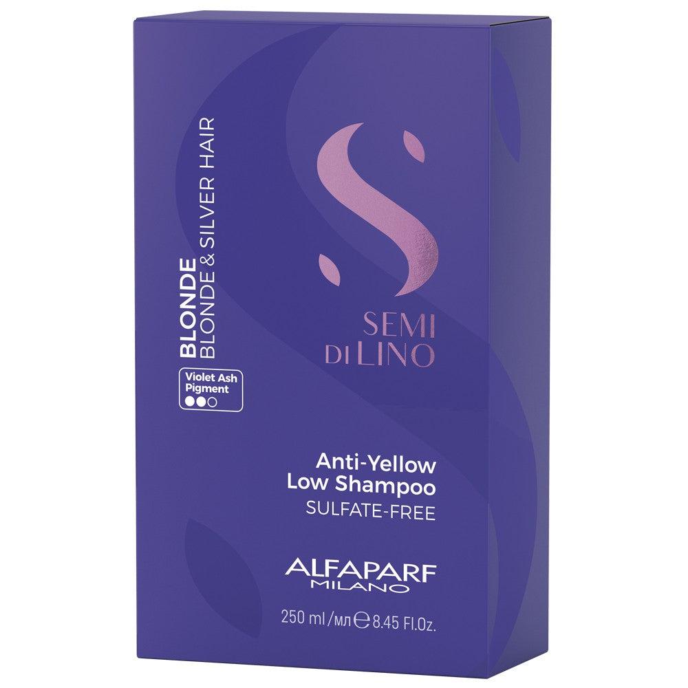 Alfaparf - Semi di Lino Blonde Anti-Yellow Low Champú 250 ml