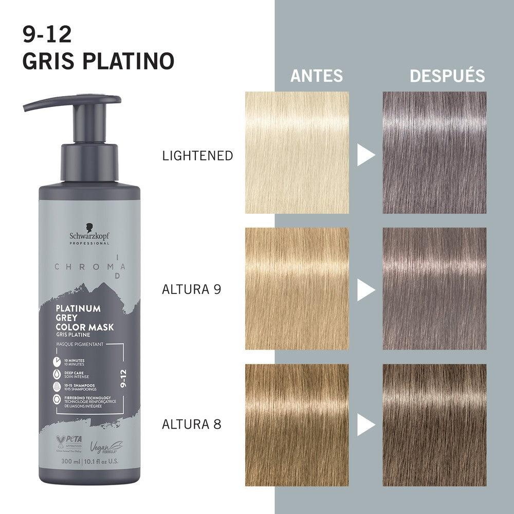 Schwarzkopf - Mascarilla De Color Chroma ID 9-12 Gris Platino 300 ml