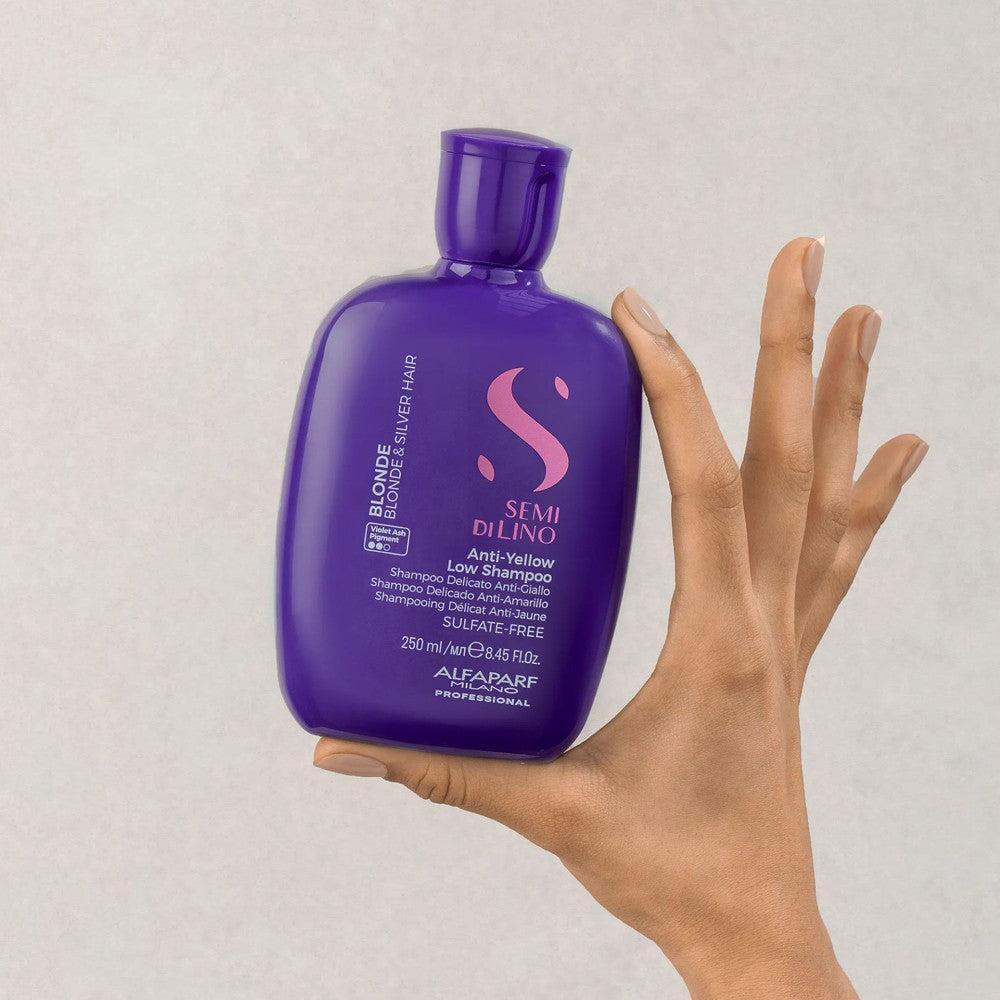 Alfaparf - Semi di Lino Blonde Anti-Yellow Low Champú 250 ml