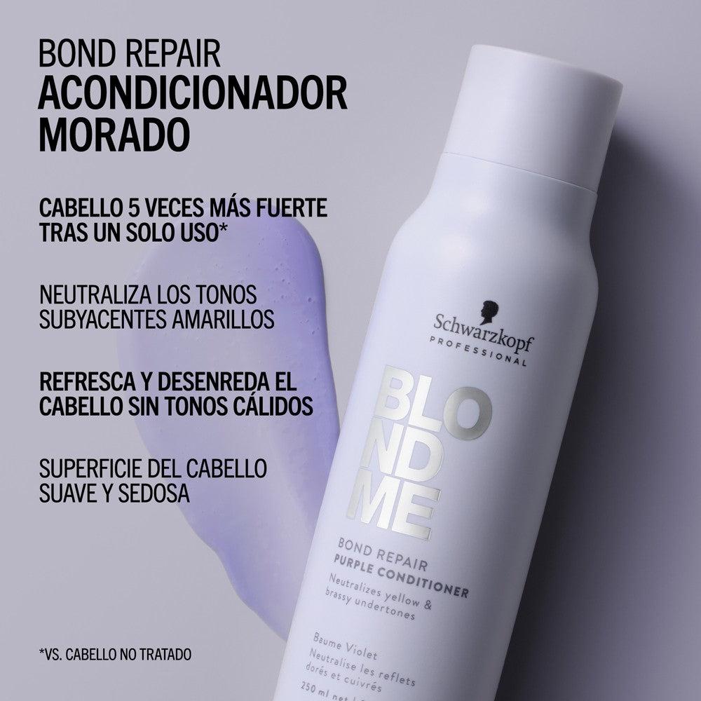 Schwarzkopf - Acondicionador Morado BlondMe Bond Repair Purple 250 ml