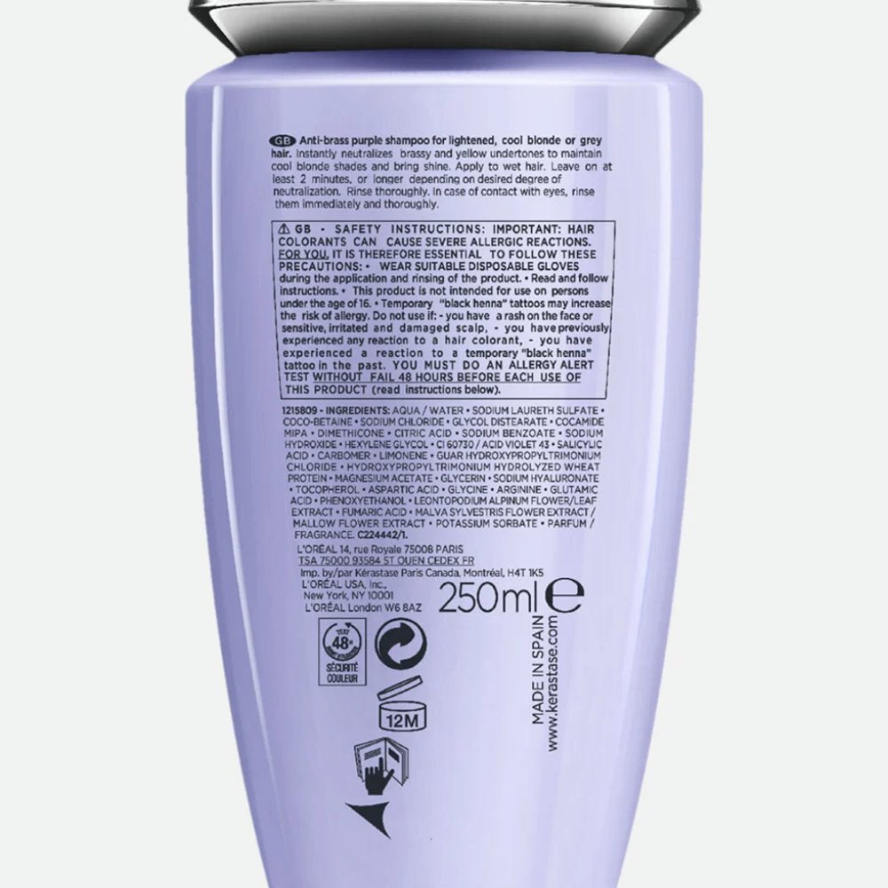 Kérastase - Blond Absolu Champú Bain Ultra-Violet 250 ml