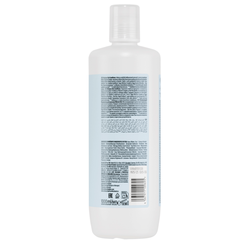 Schwarzkopf - Acondicionador Hidratante BC Bonacure Clean Moisture Kick 1000 ml