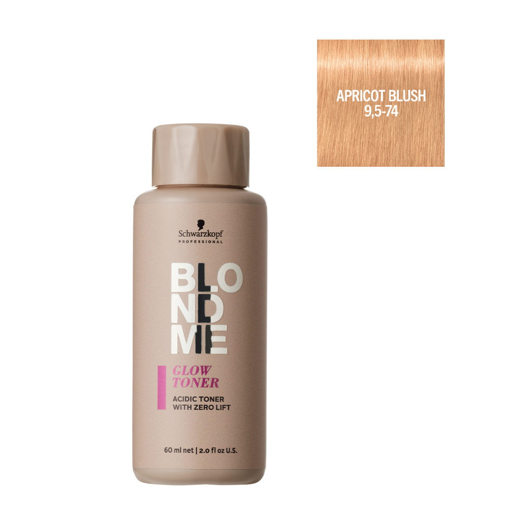 Schwarzkopf - Matizador de Brillo BlondMe Glow Toner 9,5-74 Rubor Albaricoque 60 ml