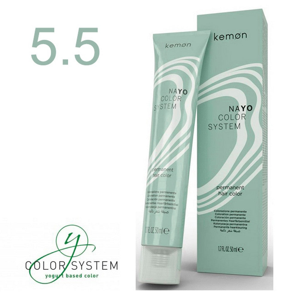 Kemon - Tinte Nayo Rojizo 5.5 Castaño Claro 50 ml
