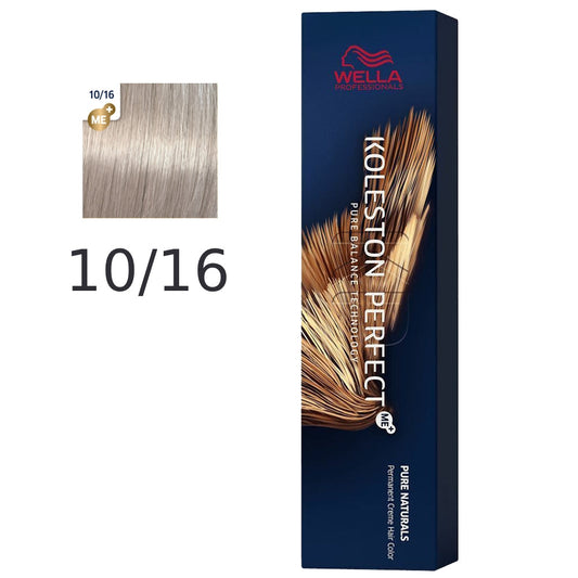 Wella - Crema Permanente Koleston PerfectMe+ 10/16 Rubio Extra Claro Ceniza Violeta 60 ml