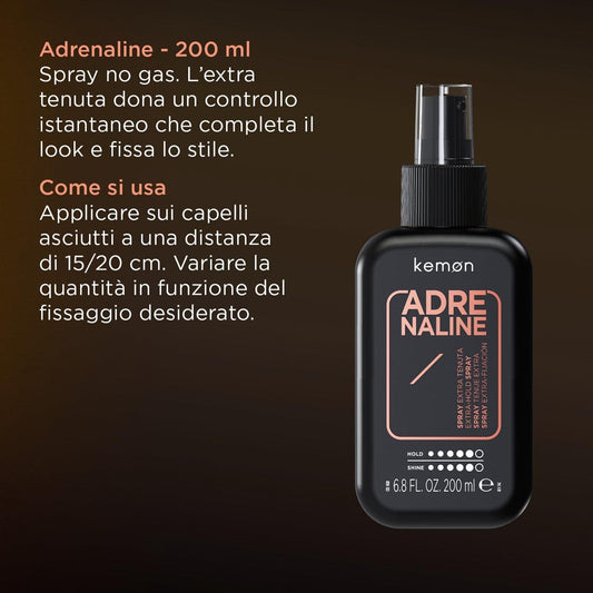 Kemon - Spray Extra-Fijación Hair Style Adrenaline 200 ml
