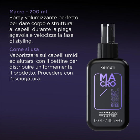 Kemon - Spray Voluminizante Hair Style Macro 200 ml