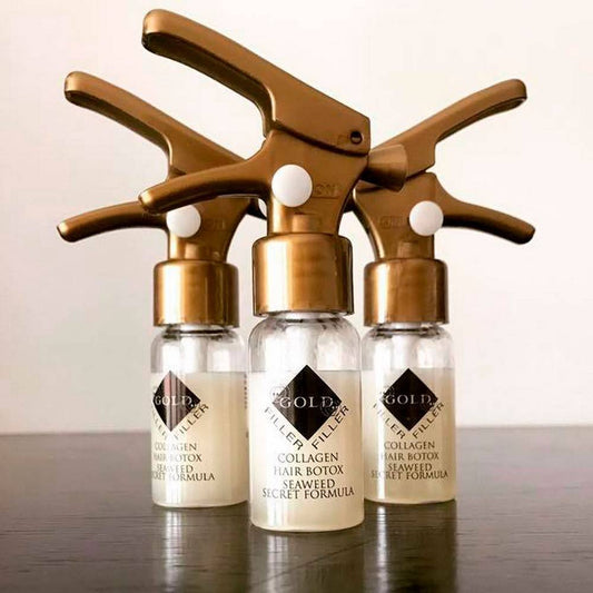 Kleral System - Semi di Lino - Caja de 9 Unds. Gold Filler Hair Botul 10 ml