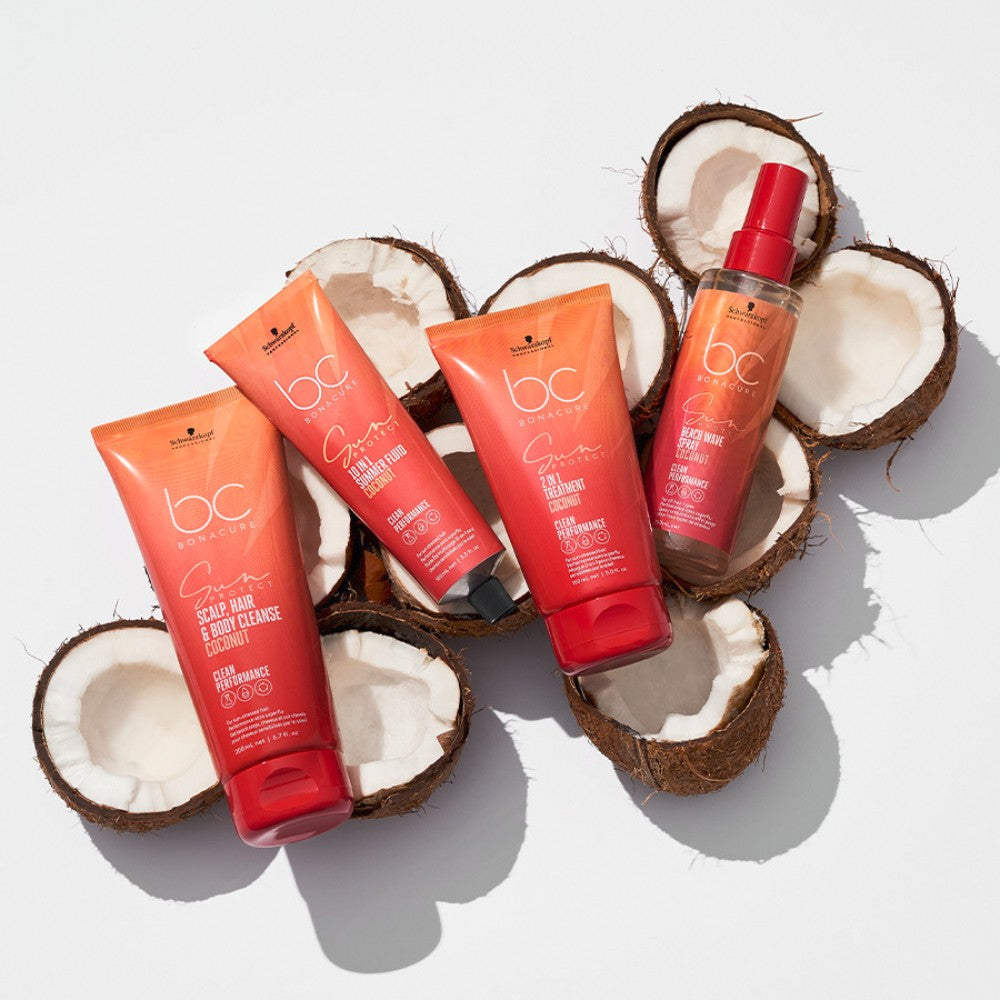 Schwarzkopf - BC Bonacure Sun Protect Champú 3en1 para Cabello y Cuerpo 200 ml