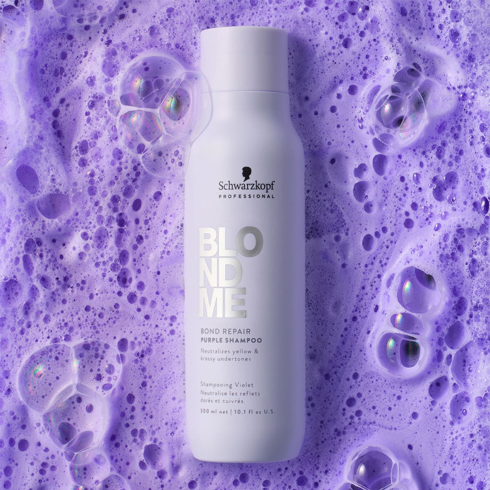 Schwarzkopf - Champú Morado BlondMe Bond Repair Purple 300 ml