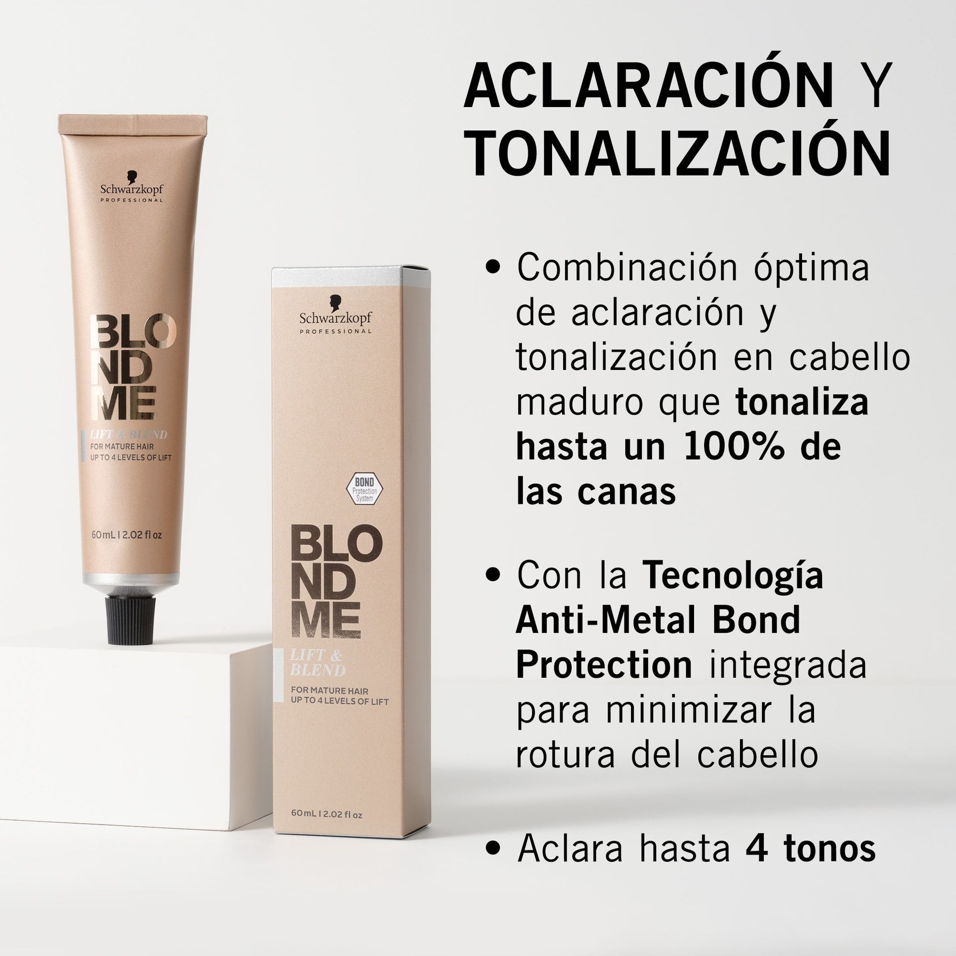 Schwarzkopf - Crema Aclarante y Tonalizante BlondMe LB-Brown Mahogany 60 ml