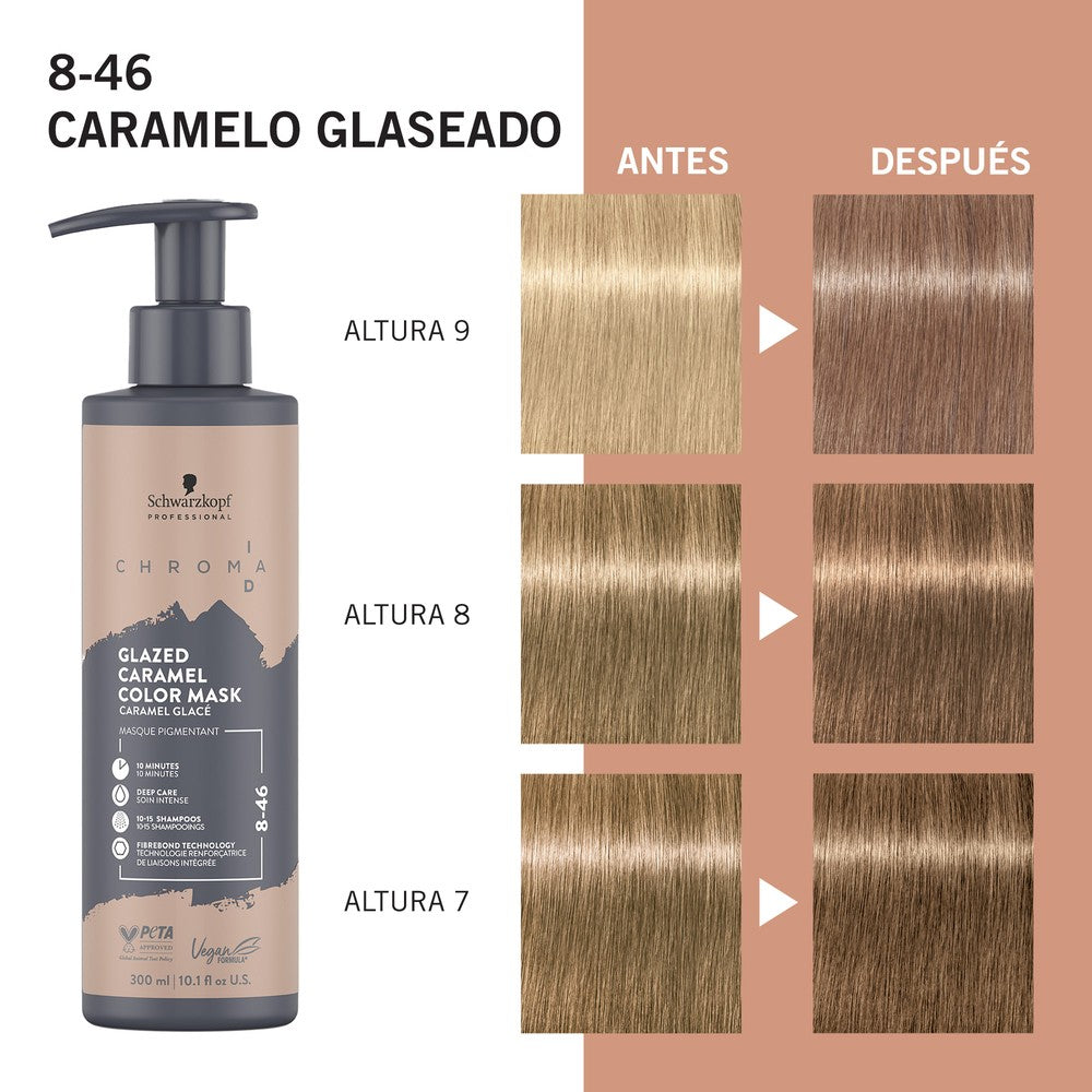 Schwarzkopf - Mascarilla De Color Chroma ID 8-46 Caramelo Glaseado 300 ml