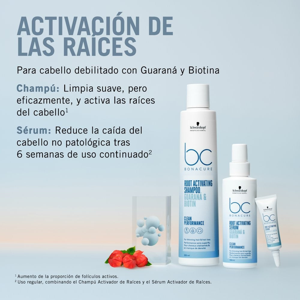 Schwarzkopf - Sérum Activador de Raíces BC Bonacure Root Activating Serum Clean Performance 8 x 7 ml