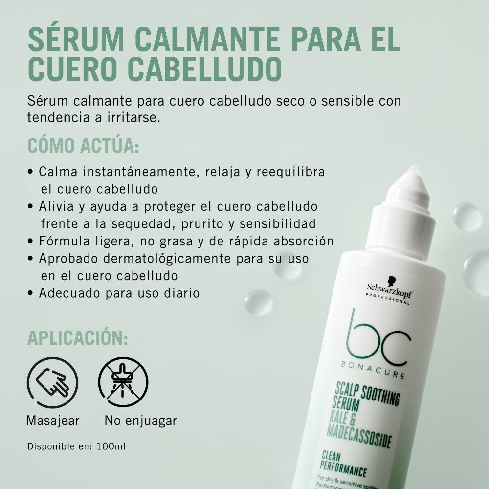 Schwarzkopf - Sérum Calmante BC Bonacure Soothing Clean Performance 100 ml