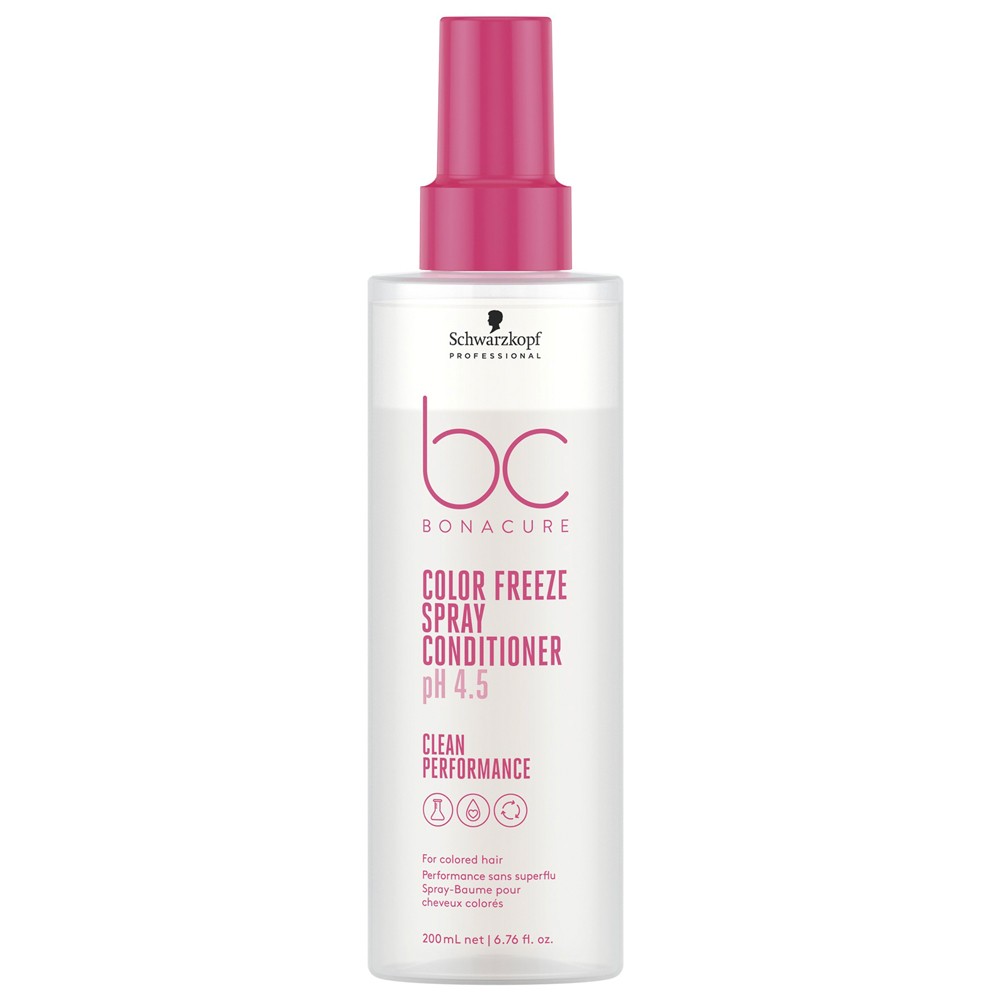 Schwarzkopf - Spray Acondicionador para Cabello Teñido ph 4.5 BC Bonacure Clean Color Freeze 200 ml