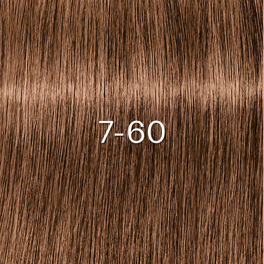 Schwarzkopf - Tinte sin Amoniaco Igora Zero AMM 7-60 Rubio Medio Chocolate Natural 60 ml