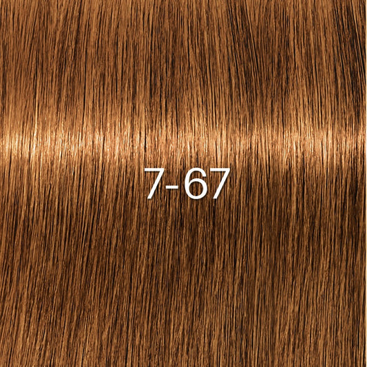 Schwarzkopf - Tinte sin Amoniaco Igora Zero AMM 7-67 Rubio Medio Chocolate Cobrizo 60 ml