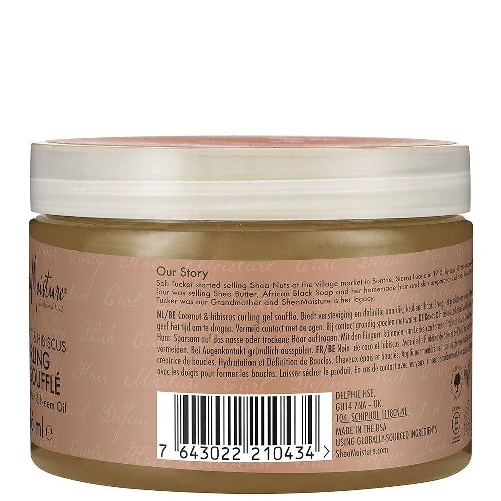 Shea Moisture - Gel Para Rizos Coconut & Hibiscus Curling Gel Souflé 326 ml