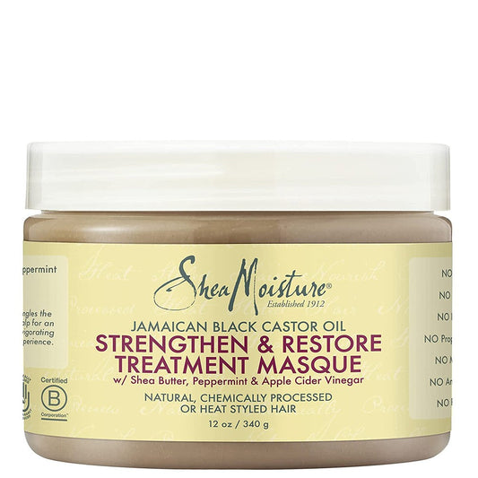 Shea Moisture - Mascarilla Fortificante Reparadora Jamaican Black Castor Oil 340 g